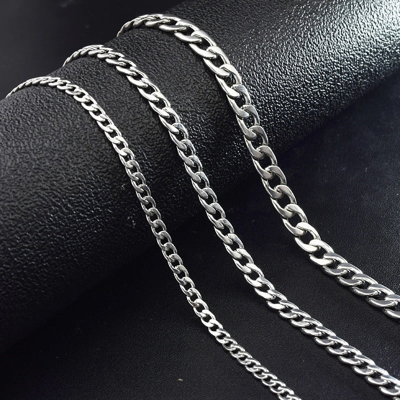 Classic Cuban Link Titanium Steel Necklace