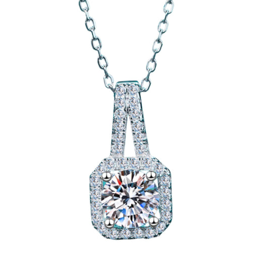Twilight Elegance 2 Carat Moissanite Pendant Necklace