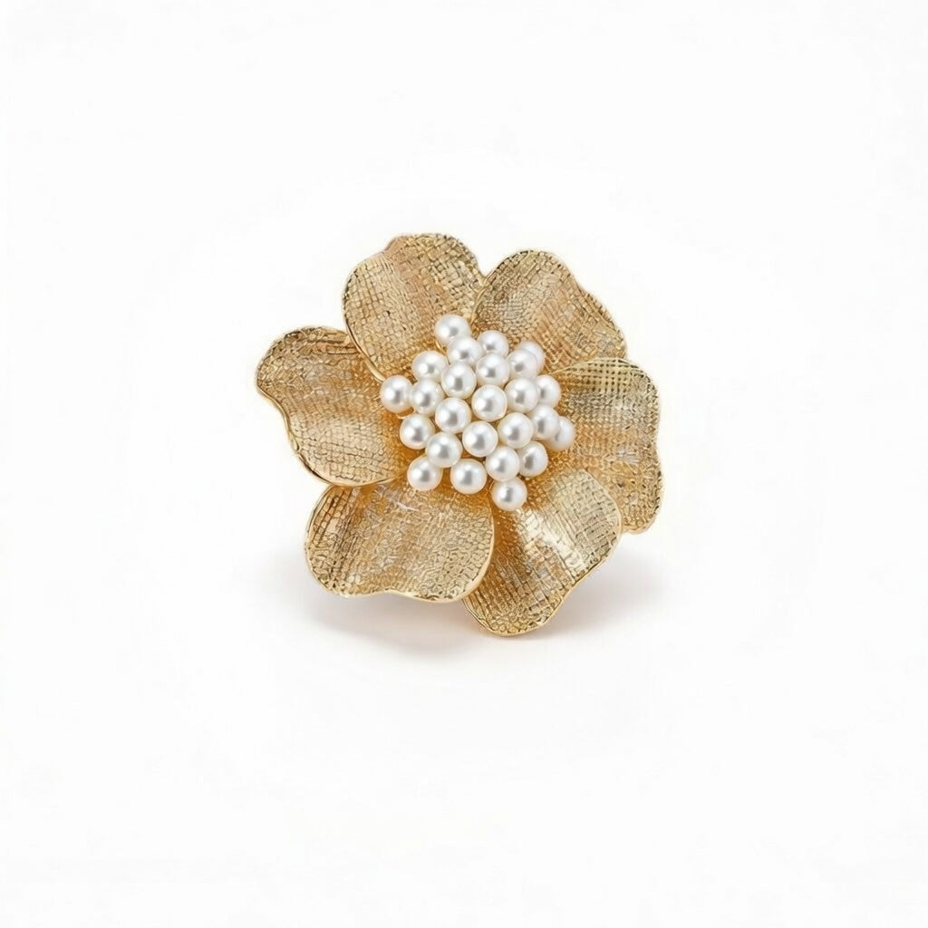 Golden Blume Statement Ring 18K Gold
