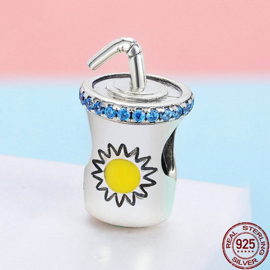 Cold Drink Charm in  S925 sterling silver