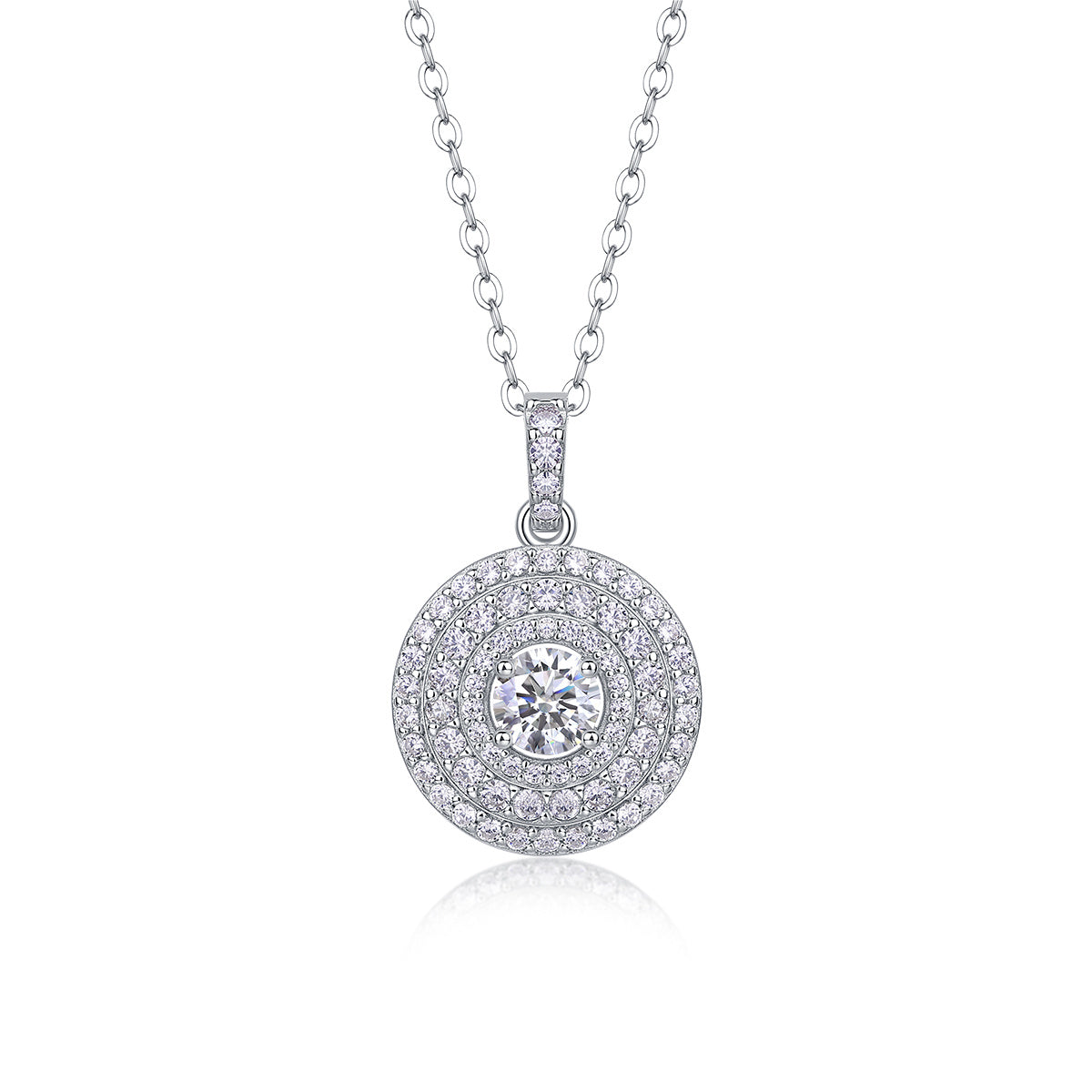 Grand Medallion Moissanite Necklace