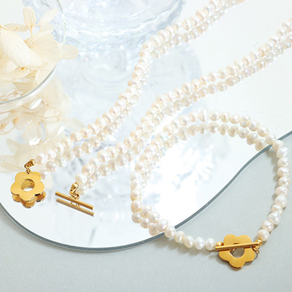 Charming Freshwater Pearl Bloom Bracelet