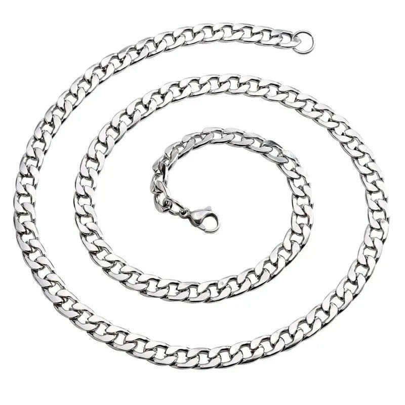 Classic Cuban Link Titanium Steel Necklace