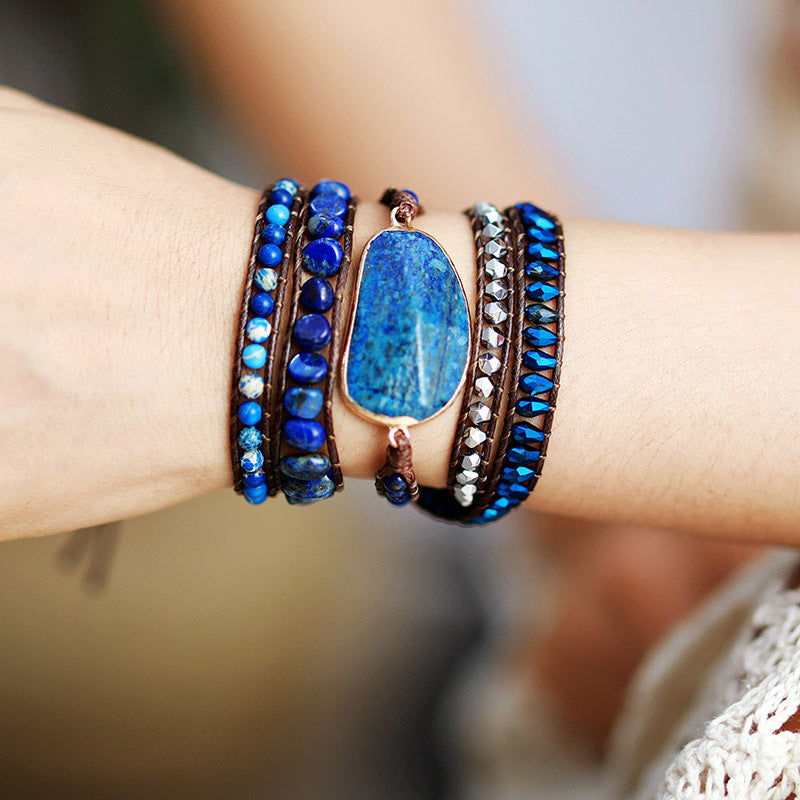Lapis Lazuli Braided Bracelet
