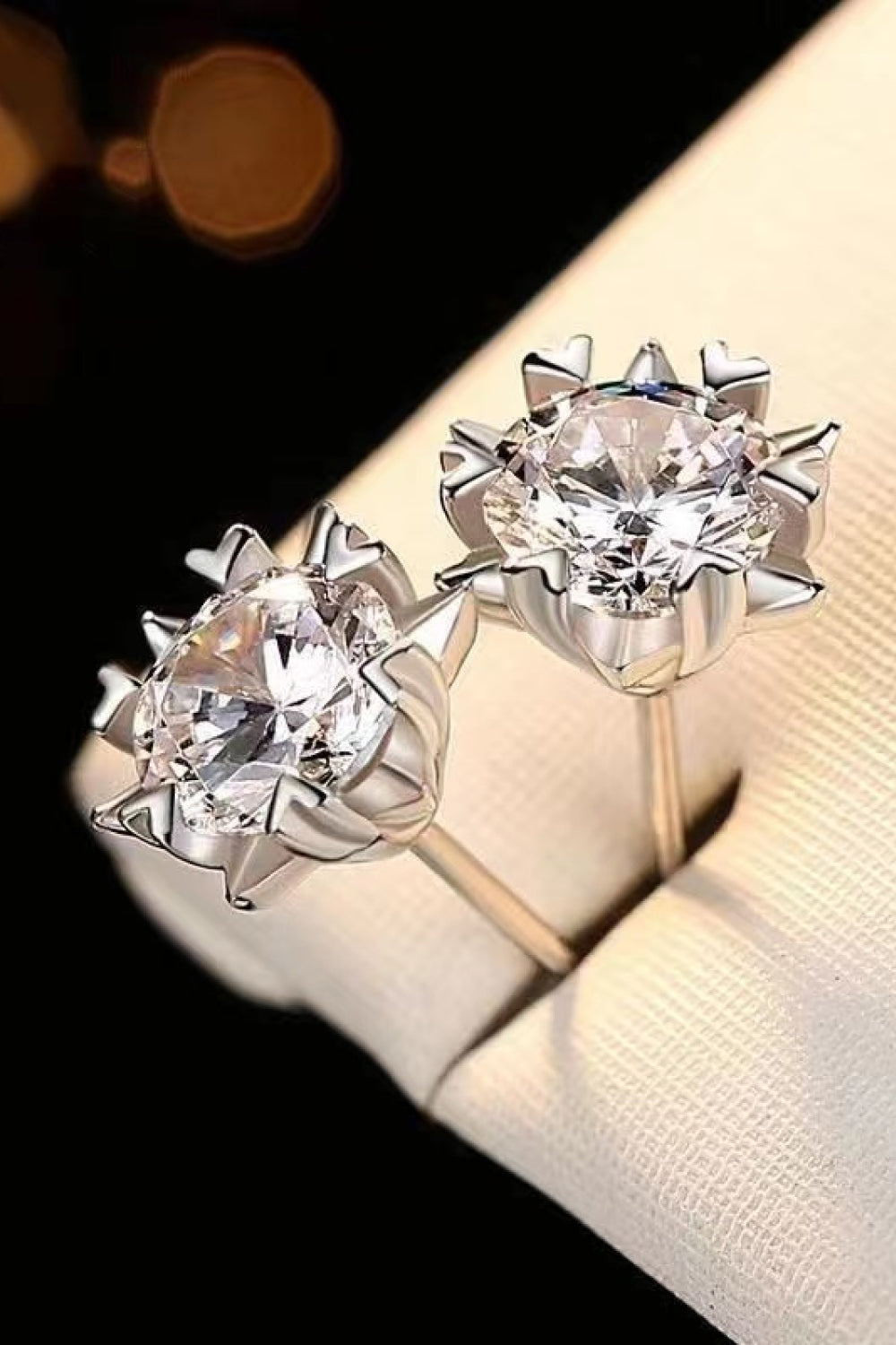 Starlight Moissanite Stud Earrings
