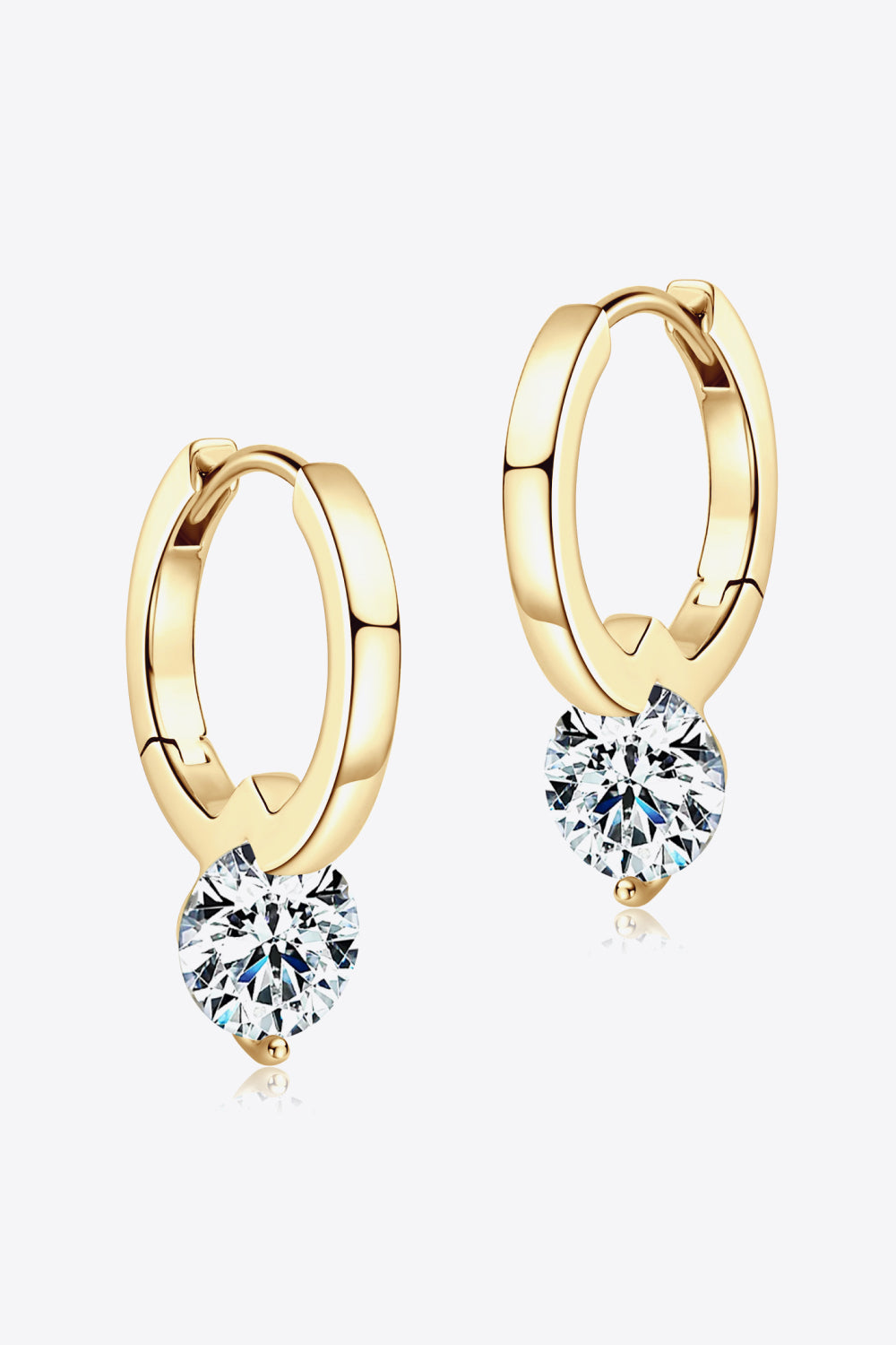 Sparkling 2K Moissanite Hoop Earrings