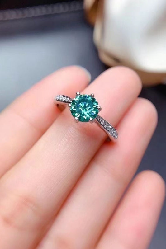 Green with Envy 2 Carat Moissanite Cocktail Ring