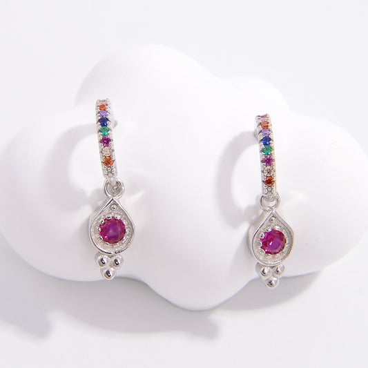 Dazzling Drip Zircon Earrings in 925 Sterling Silver