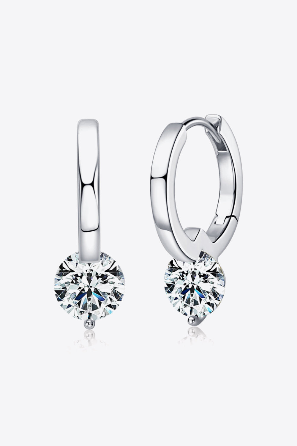 Sparkling 2K Moissanite Hoop Earrings
