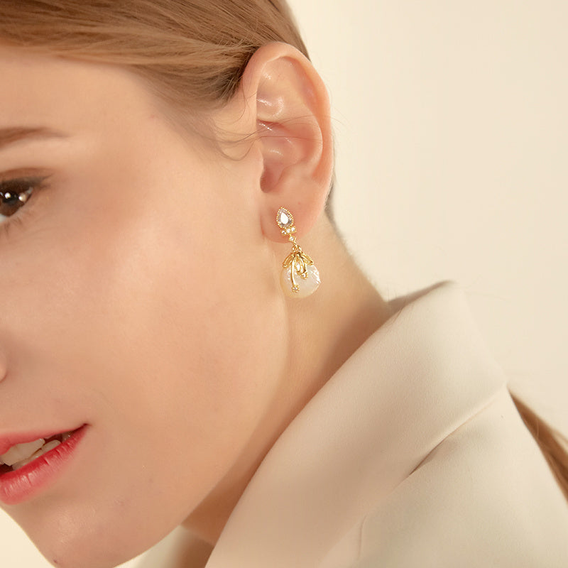 Baroque Authentic Freshwater Pearl Earrings