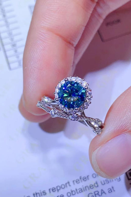 Cascading Dreams Ring 925 Sterling Silver Ring Platinum Plated