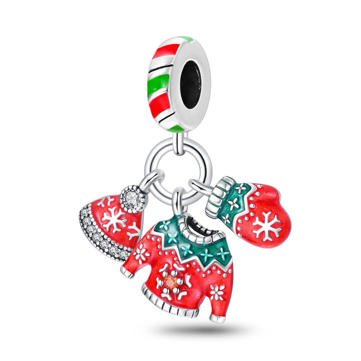 Holiday Cheer Charms 925 Silver European Style