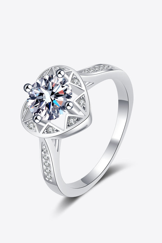 Heart's Desire 1K Moissanite Ring
