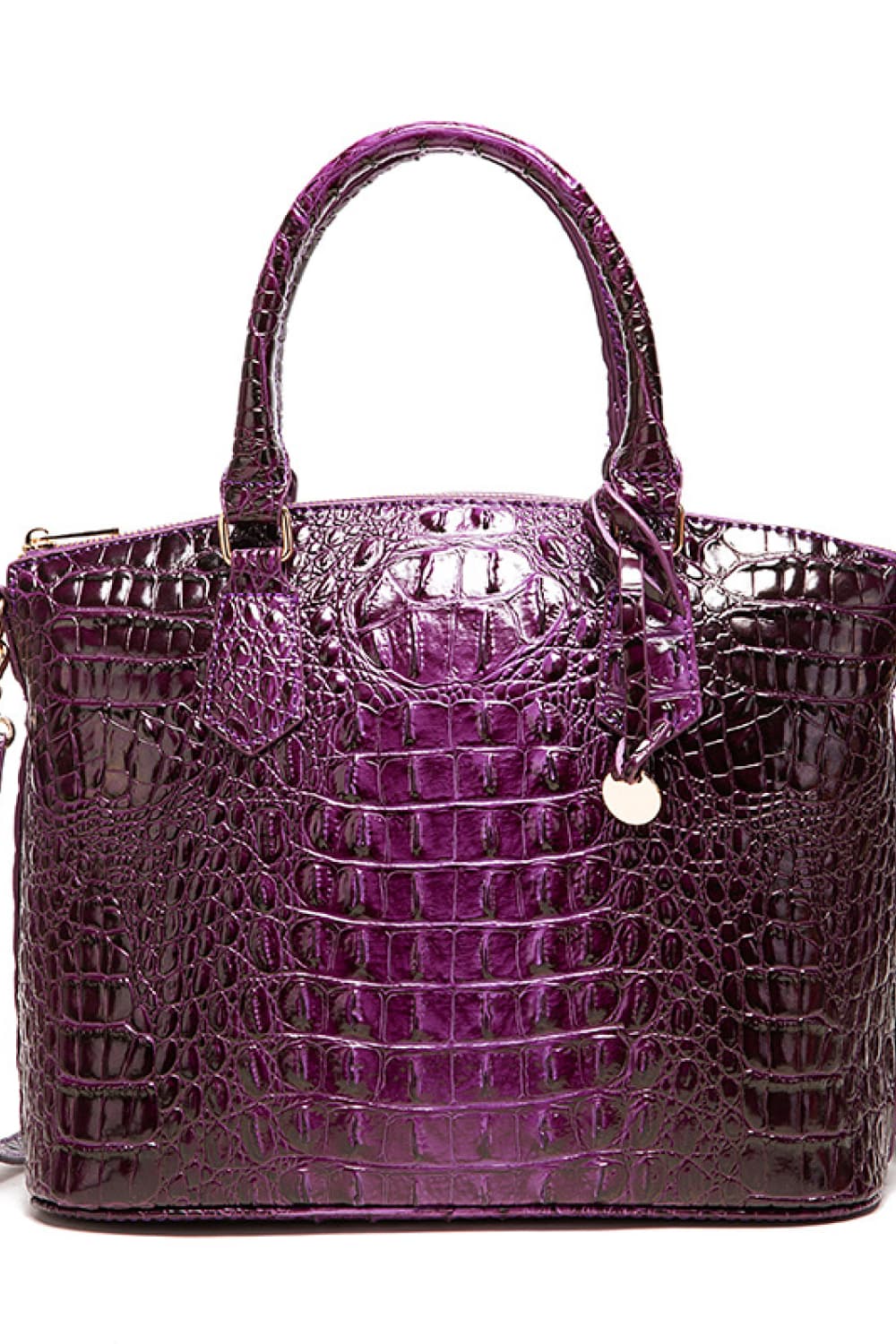Ombre Satchel Croc Embossed Handbag