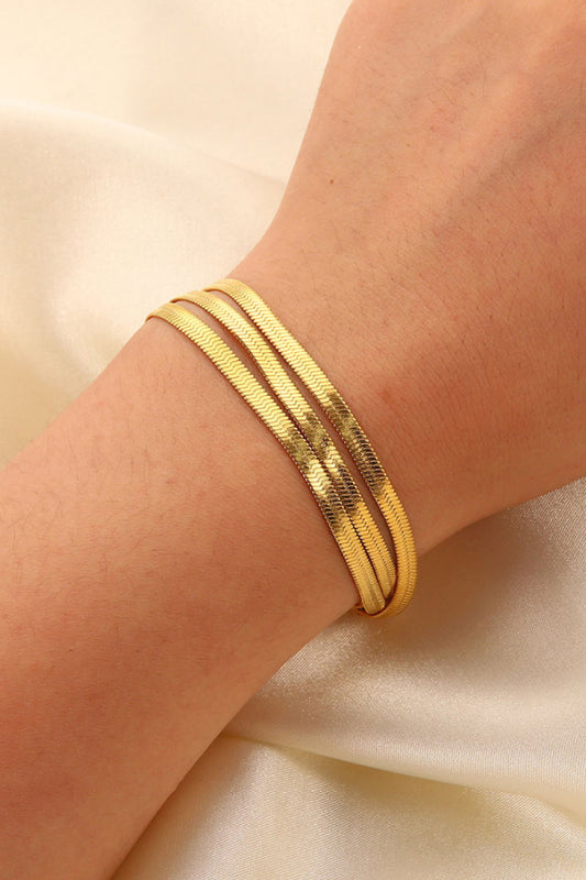 Three Layer Snake Chain Bracelet