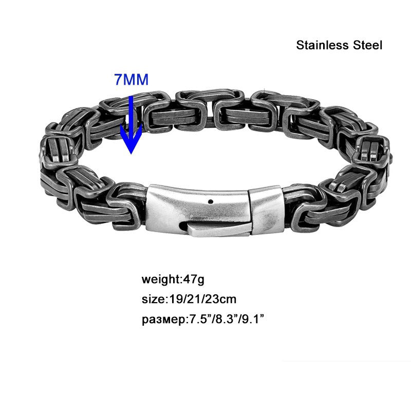Emperor Bracelet in Titanium Steel