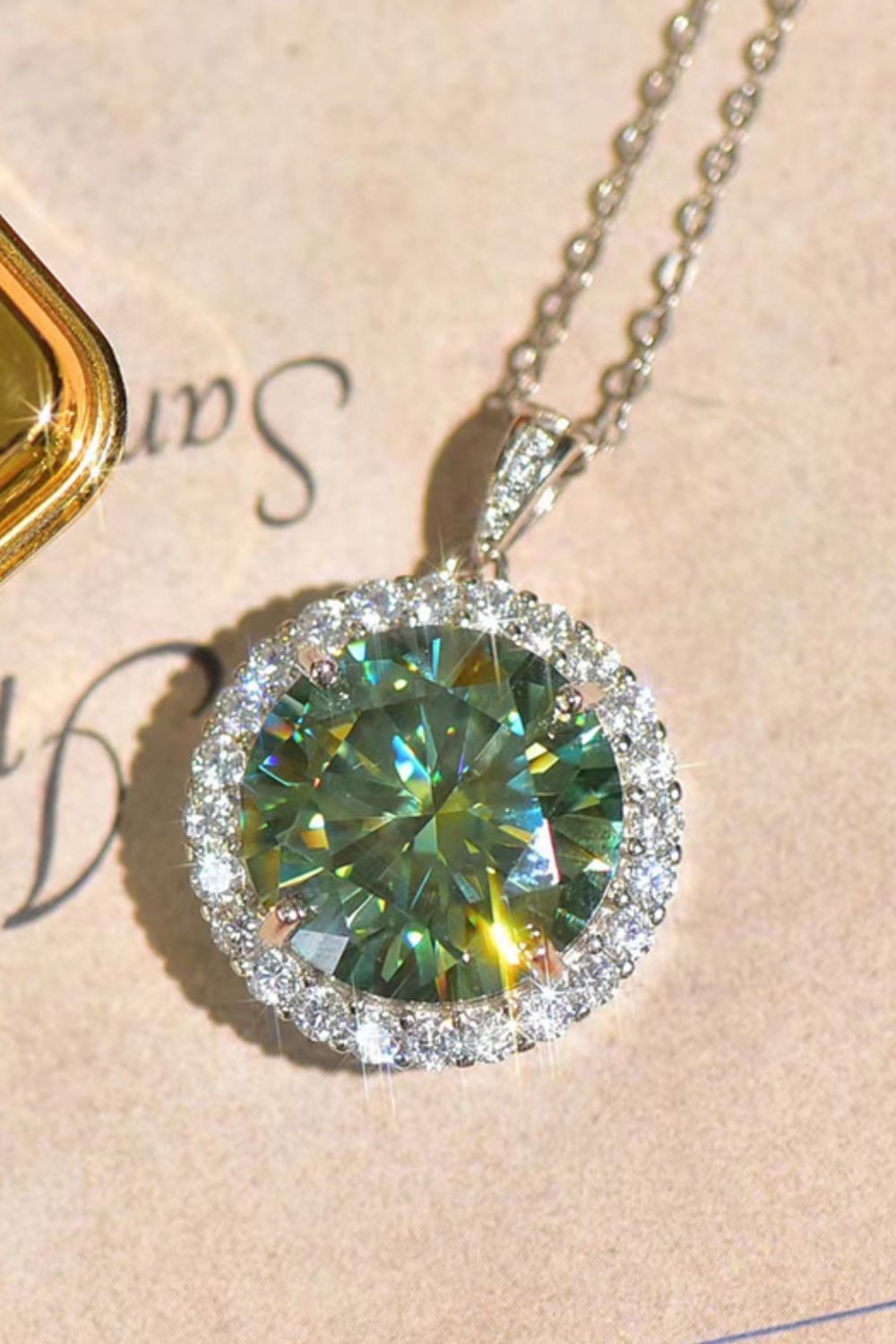 Envy 10 Carat Moissanite Pendant Necklace