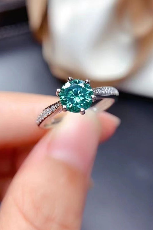 Green with Envy 2 Carat Moissanite Cocktail Ring