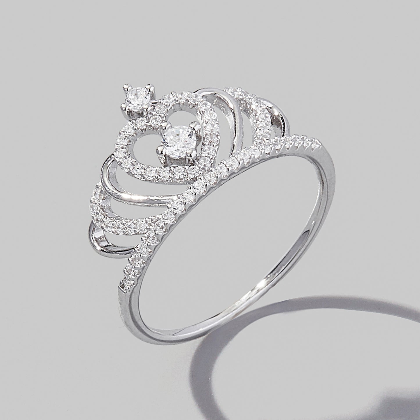 Adjust Your Crown Ring in 925 Sterling Silver