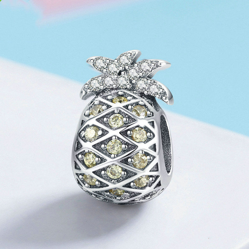 Pineapple Charm in S925 Sterling Silver