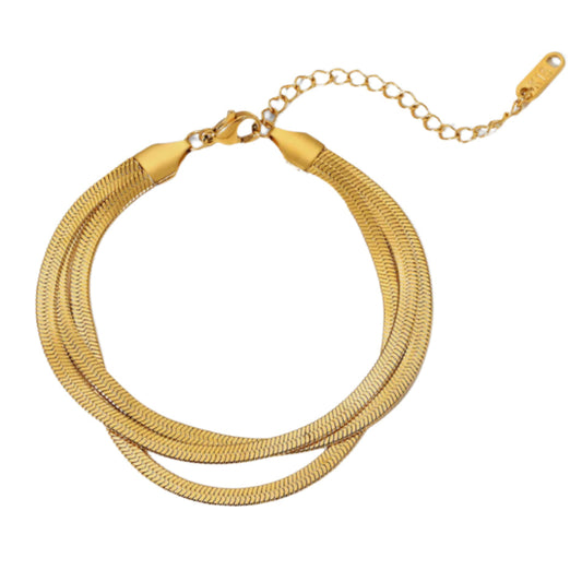 Three Layer Snake Chain Bracelet