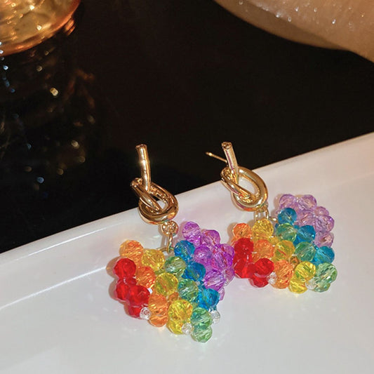 Pride Crystal Bead Fashion Earrings