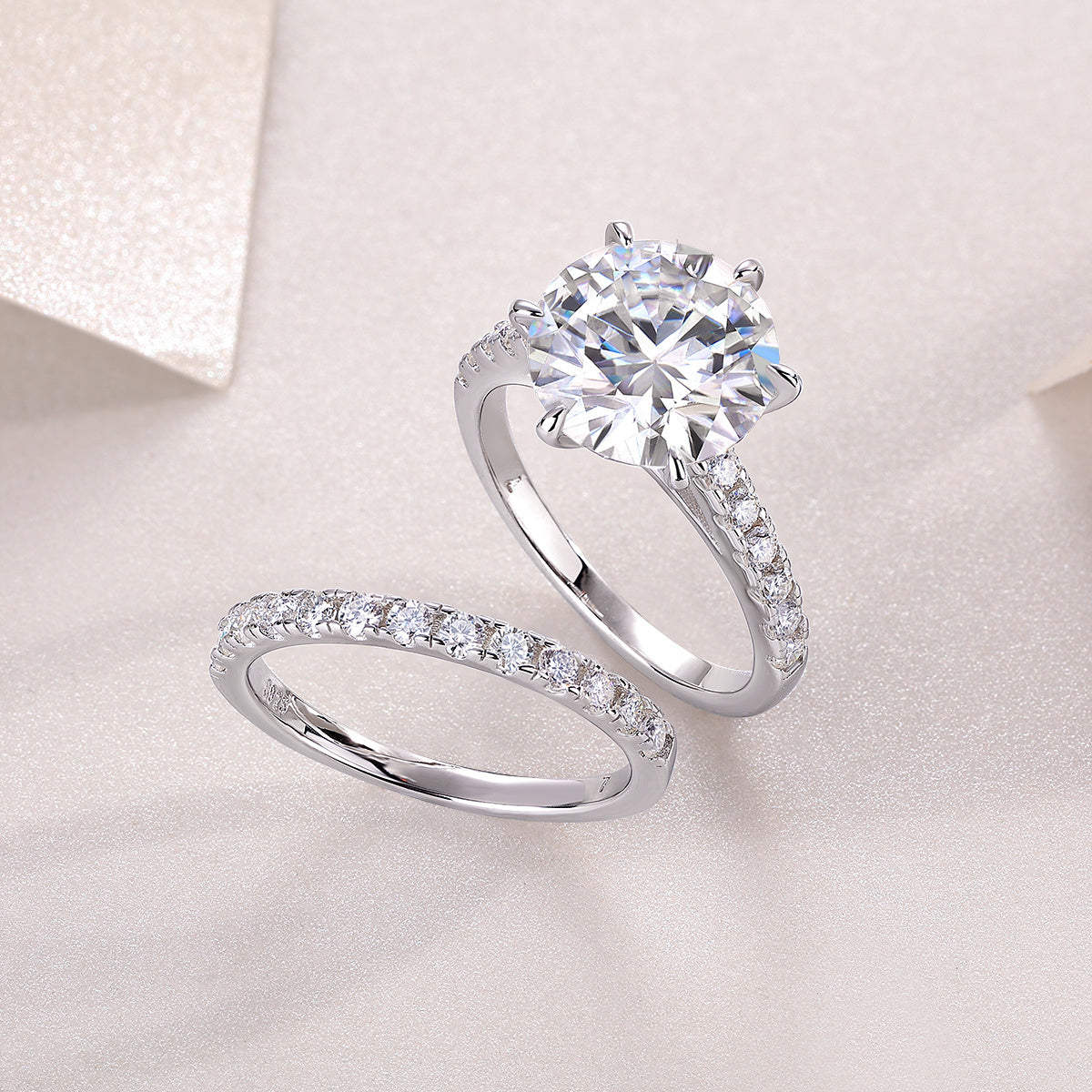 Monarch 5K Moissanite Bridal Set