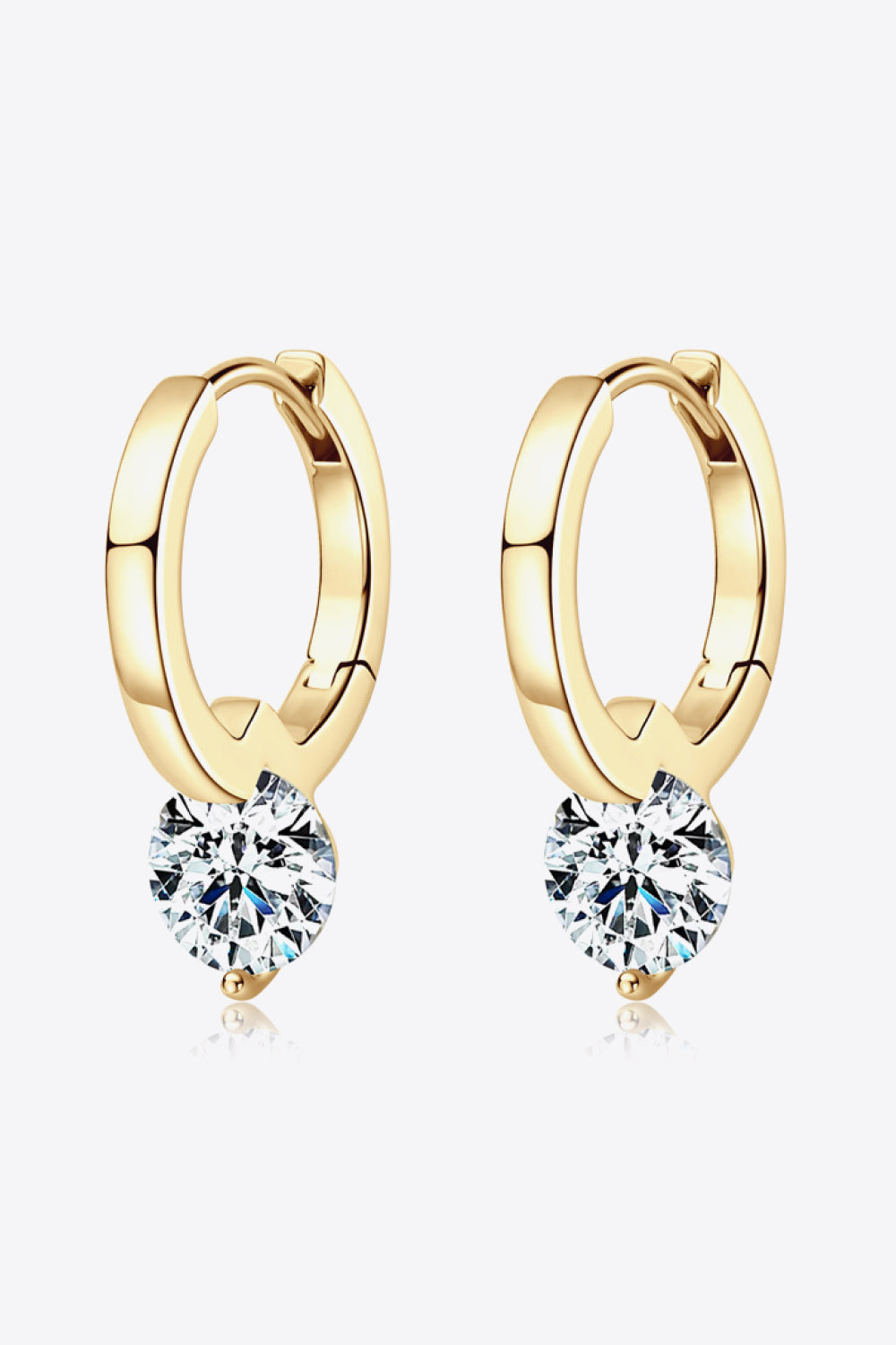 Sparkling 2K Moissanite Hoop Earrings