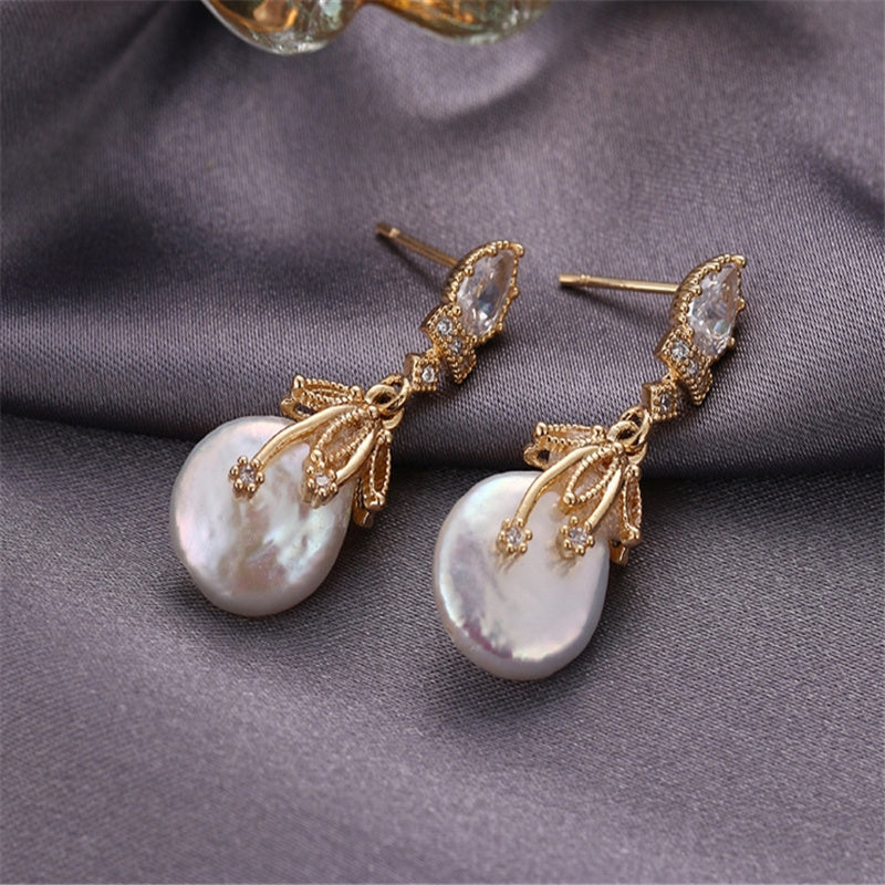 Baroque Authentic Freshwater Pearl Earrings