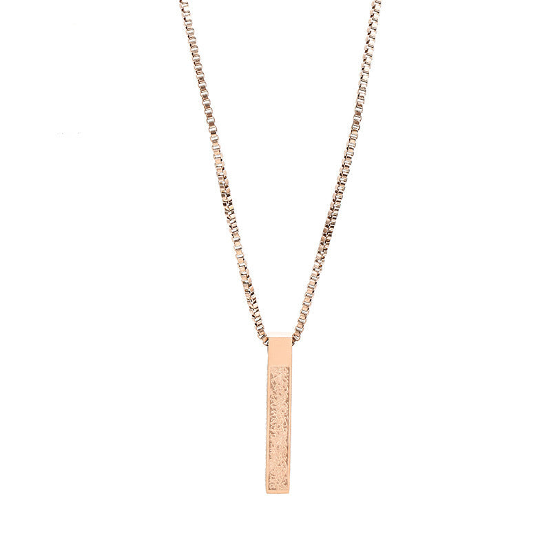 Titanium Steel Bar Necklace