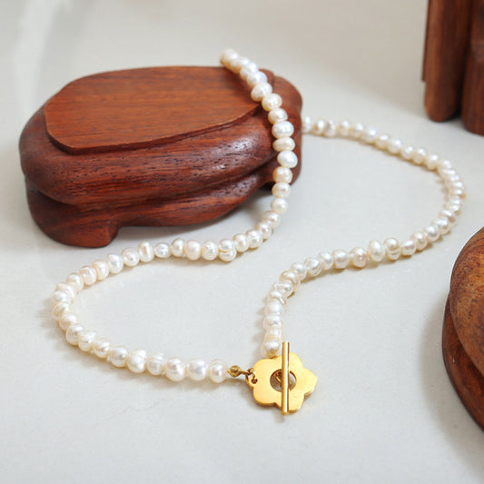 Charming Freshwater Pearl Bloom Necklace
