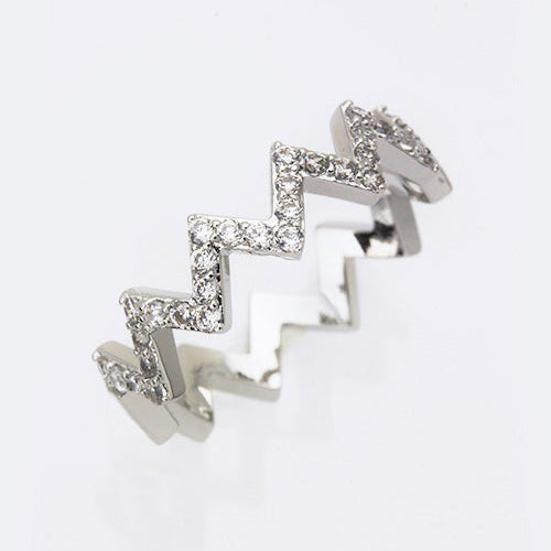 Jagged Band Fashion Ring