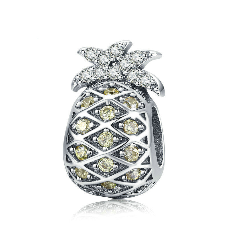 Pineapple Charm in S925 Sterling Silver