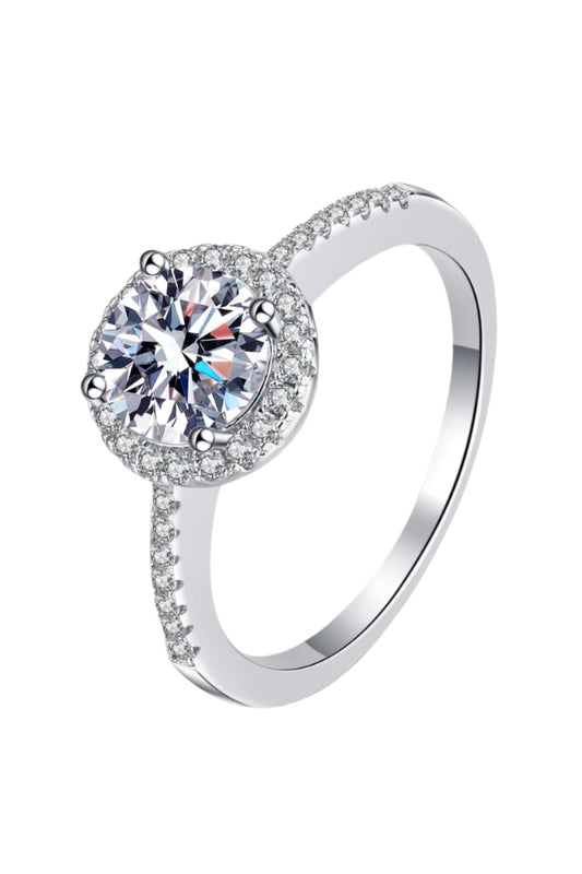 Glamour & Grace 1/2 Carat Moissanite Ring