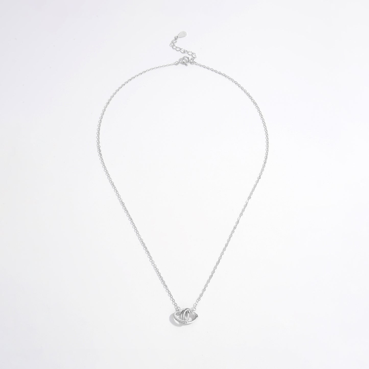 4ever Connected 💕 Heart Necklace in 925 Sterling Silver
