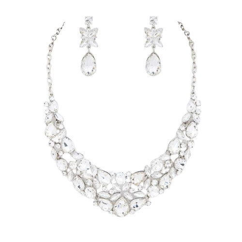 Crystal Luxe Statement Necklace Set