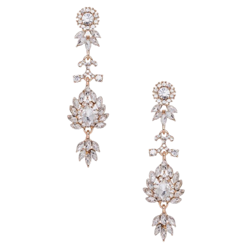 Crystal Bridal Drop Earrings