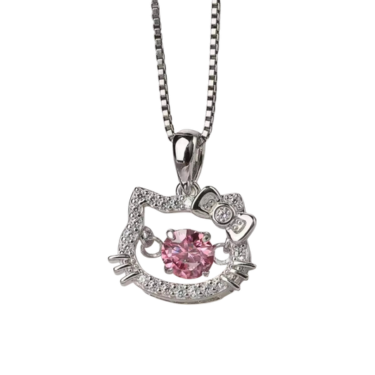 Kitty Purr-fect Moissanite Necklace