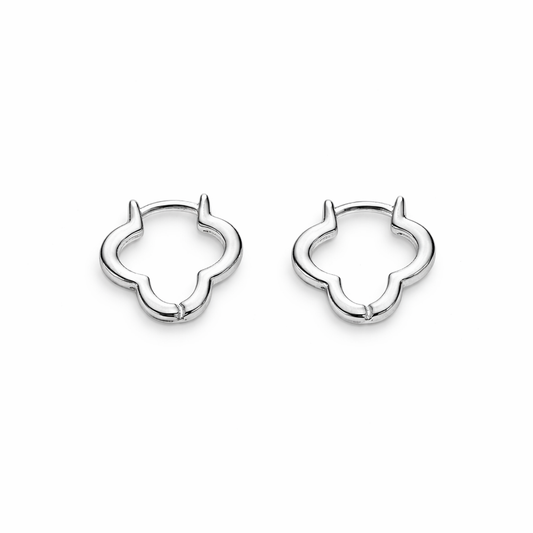 Lucky Girl Four Leaf Clover Earrings 925S