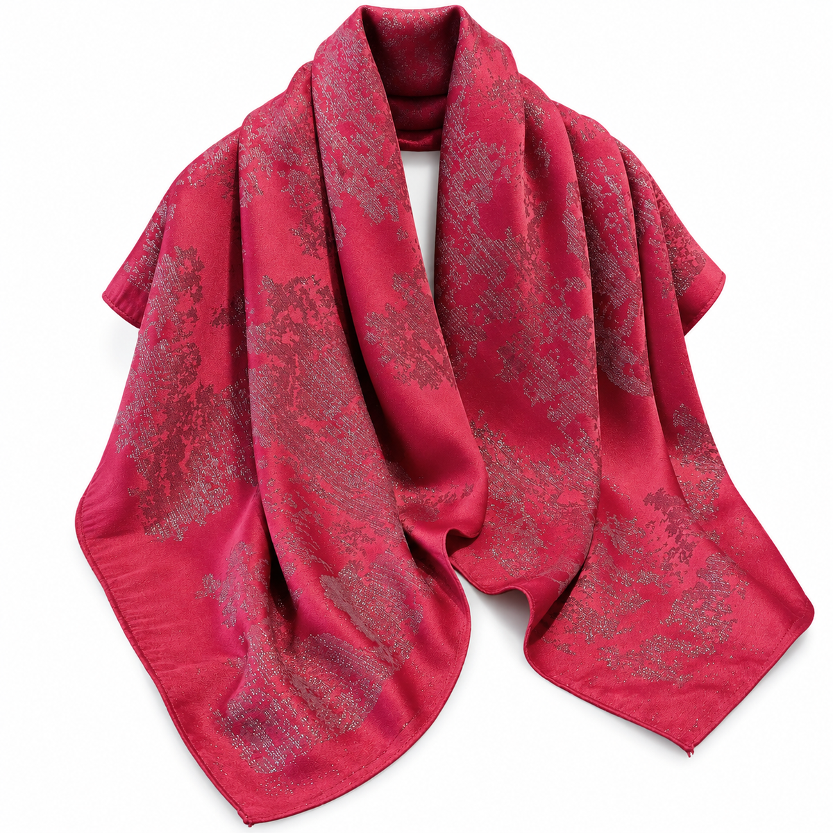 Silky Square Fashion Scarf | Lightweight Printed Neck Scarf