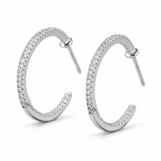 C-Suite Zircon 925 Sterling Silver Earrings