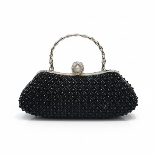 Pearl Couture Top Handle Clutch