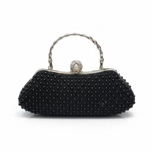 Pearl Couture Top Handle Clutch