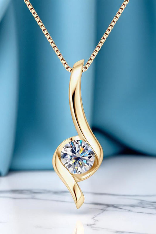 Divine Moissanite 925 Sterling Silver Necklace