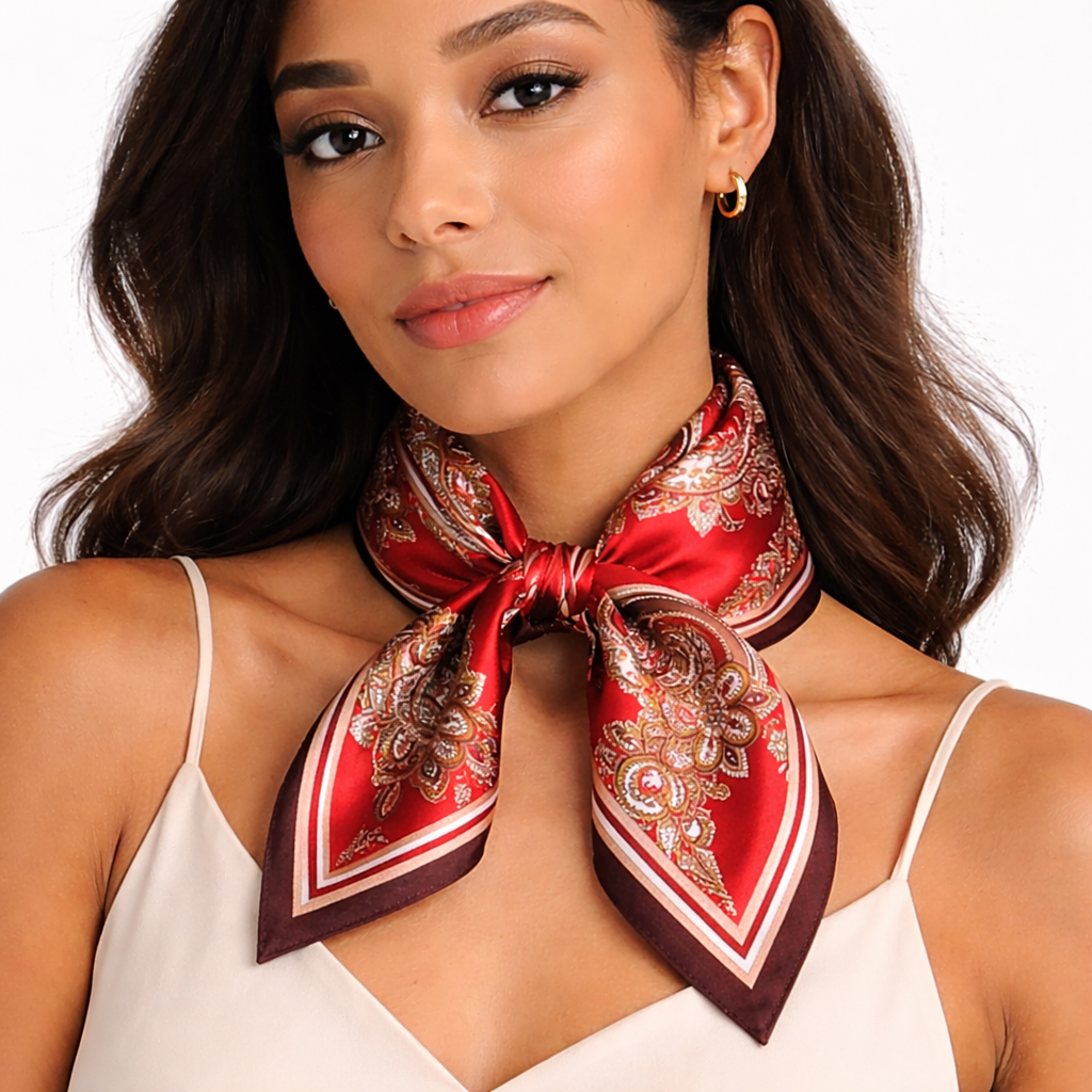 Vintage Paisley Silk Scarf