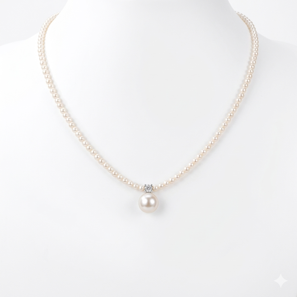Dainty Pearl Pendant Necklace
