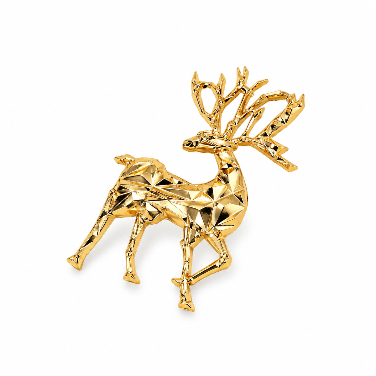 Dashing Reindeer Brooch Pin | Holiday Christmas Jewelry