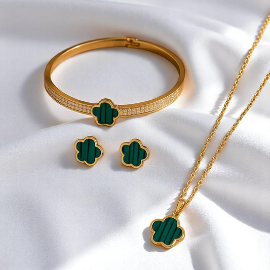 Five Petal 3 Piece Jewelry Set