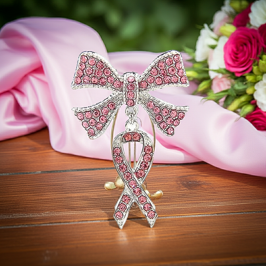 Pink Ribbon Brooch Pin