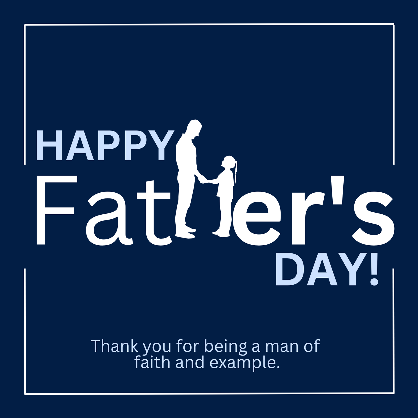 Father's Day Gift Box | Man of Faith | Stainless Steel Cuban Link Necklace